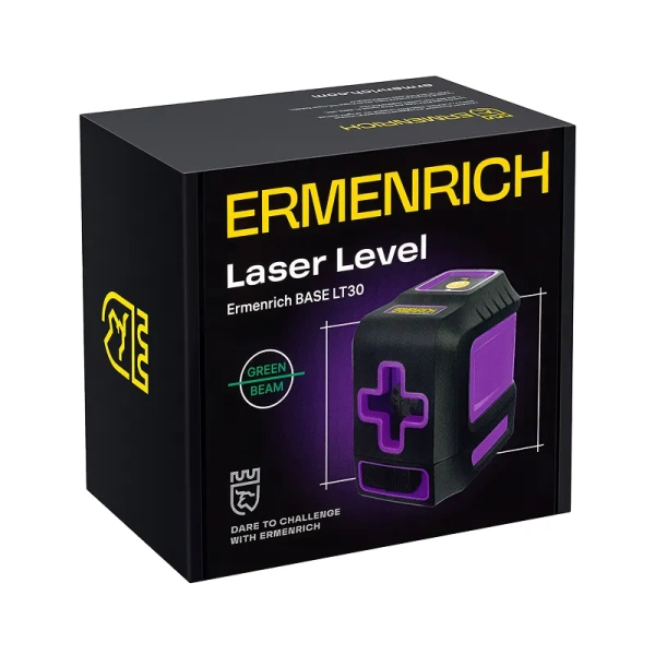 Лазерный уровень Ermenrich BASE LT30, фиолетовый купить по низкой цене | МАКСПРОФИТ